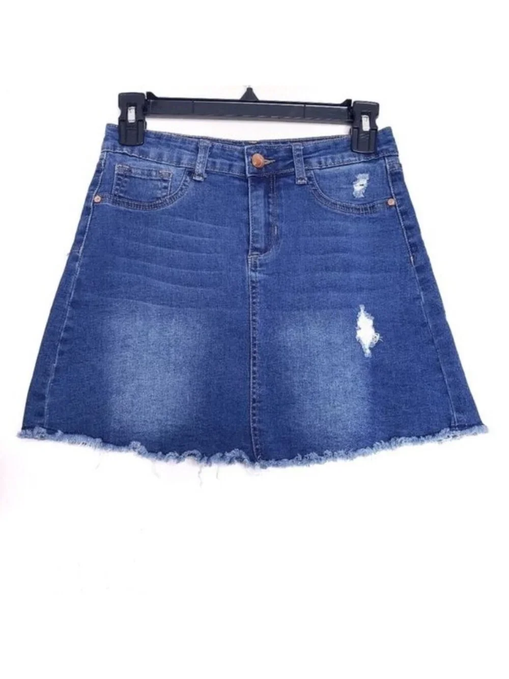 Joe's Jeans Distressed Frayed Hem Classic Denim Jean Skirt Girls Size 14